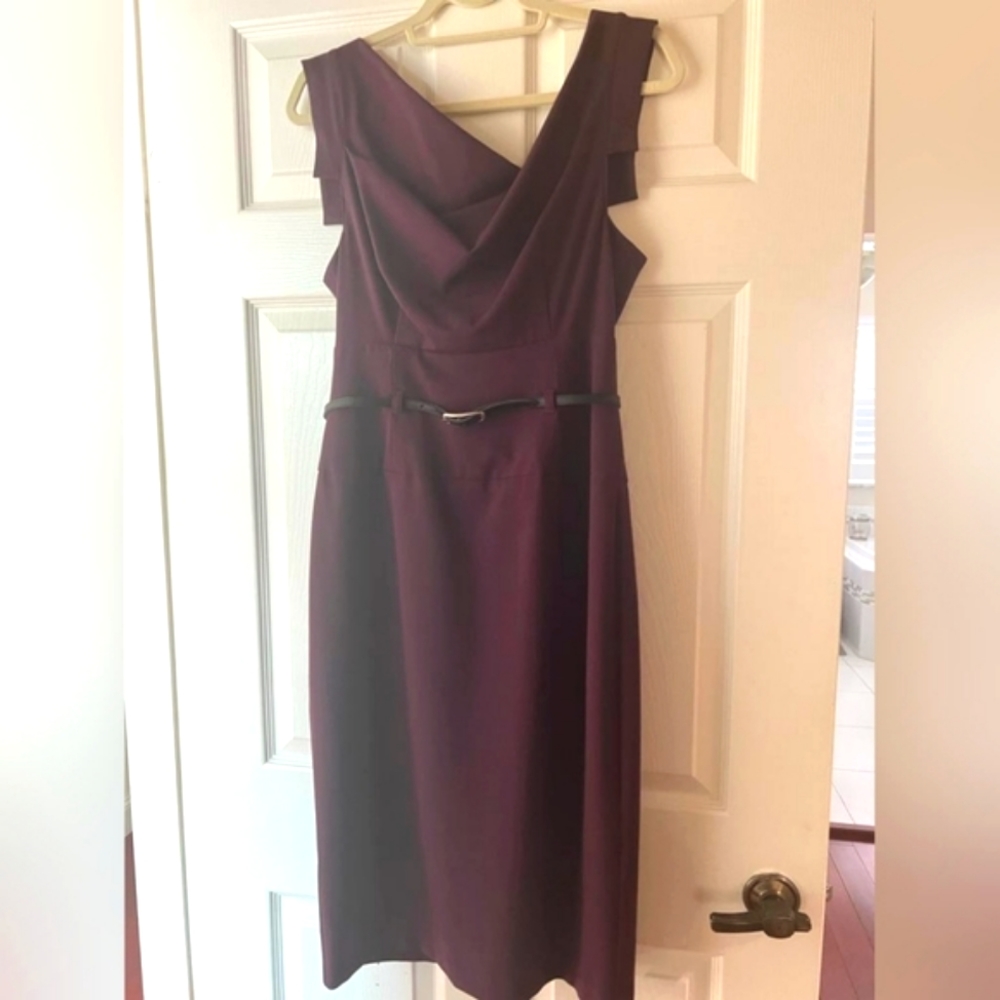 Black Halo Burgundy Jackie O Dress L